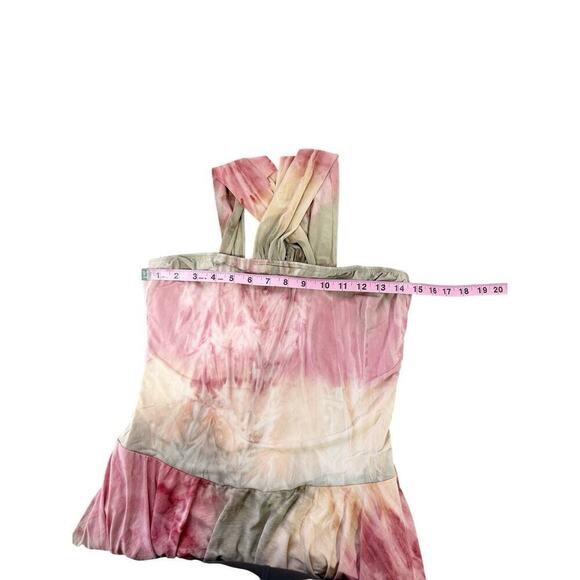 Dansco Watercolor Multicolor High Neck Lyrical Costume Sharkbite Hem Adult Large - Picture 10 of 12